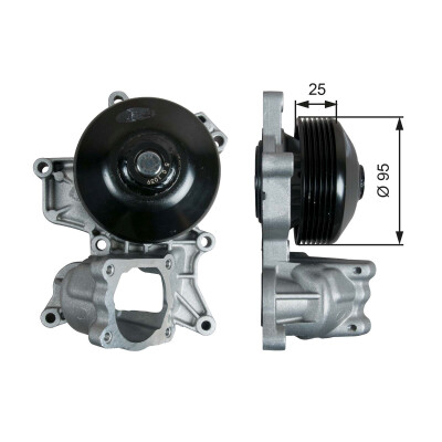 Pompe à eau, refroidissement du moteur