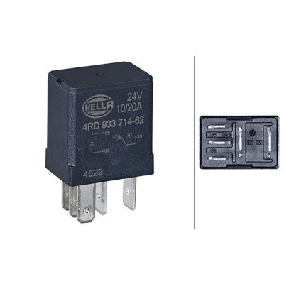 Relais, courant de travail HELLA 4RD 933 714-621