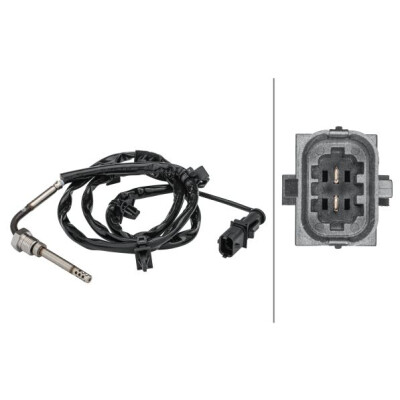 Capteur de température des gaz d'échappement HELLA 6PT 358 181-401