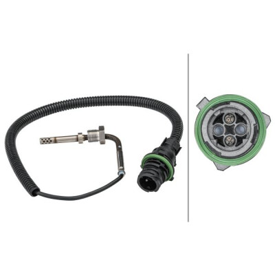 Capteur de température des gaz d'échappement HELLA 6PT 358 181-581