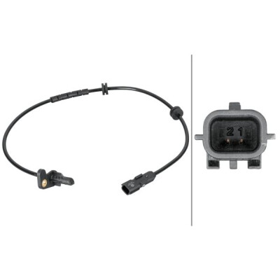 Capteur de vitesse de roue HELLA 6PU 012 806-881