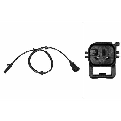 Capteur de vitesse de roue HELLA 6PU 358 216-451