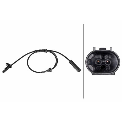 Capteur de vitesse de roue HELLA 6PU 358 216-531