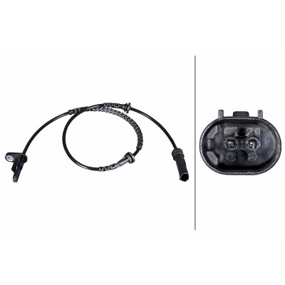 Capteur de vitesse de roue HELLA 6PU 358 216-541