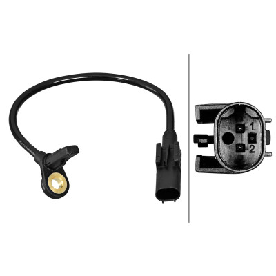 Capteur de vitesse de roue HELLA 6PU 358 217-021