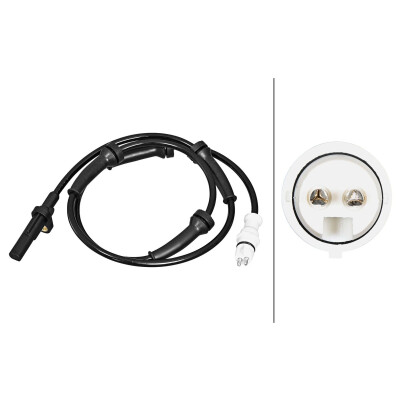 Capteur de vitesse de roue HELLA 6PU 358 217-031