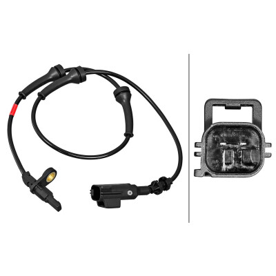 Capteur de vitesse de roue HELLA 6PU 358 217-081
