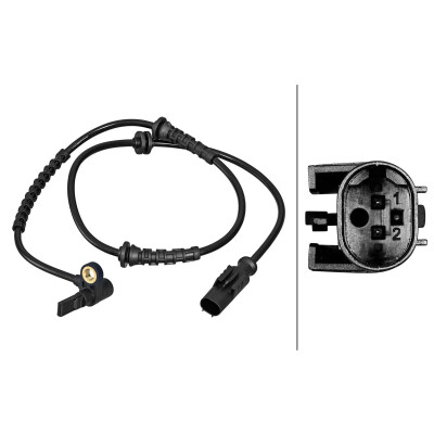 Capteur de vitesse de roue HELLA 6PU 358 217-241