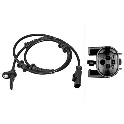 Capteur de vitesse de roue HELLA 6PU 358 217-261