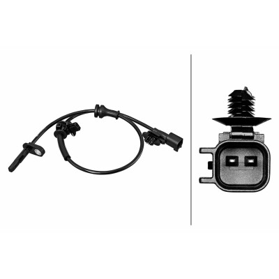 Capteur de vitesse de roue HELLA 6PU 358 218-391