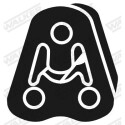 Bandes de caoutchouc, échappement