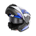 Casque SEREL 2206 bleu et blanc taille S
