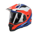 CASQUE REACTIVE 2206 BLANC BLEU ET ROUGE S