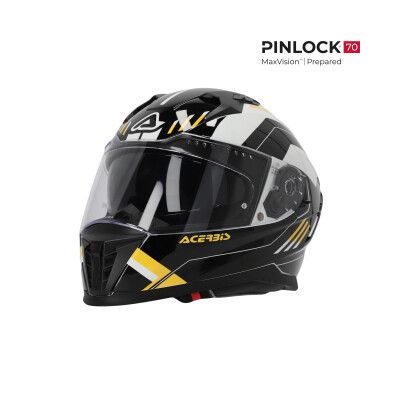 CASQUE X-WAY GRAPHIC NOIR JAUNE L