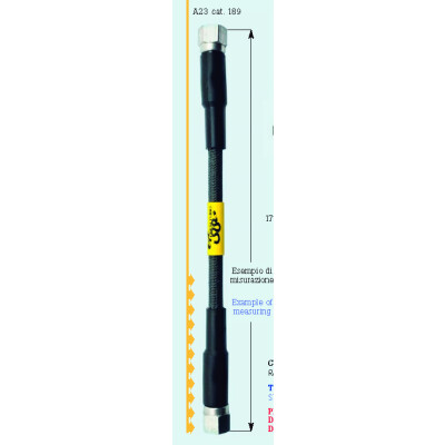 TUBE CARBOTEC 200 MM. AVEC 2 B15073 NOIR