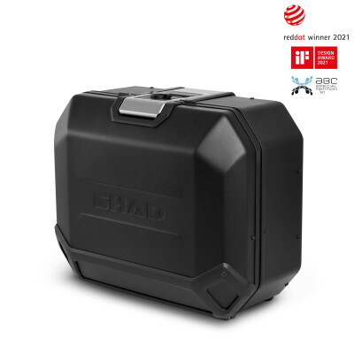 Valise moto côté gauche. SHAD TR36L Terra Black Edition