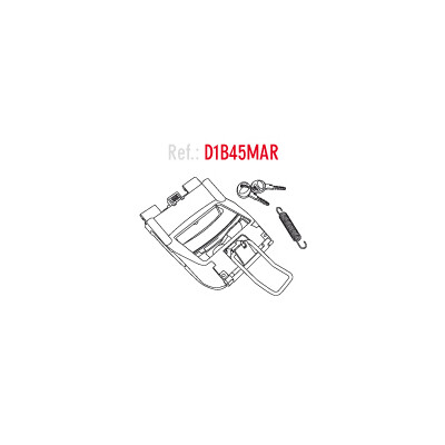 Ensemble de verrouillage de poignée SH45 SHAD D1B45MAR