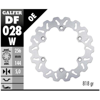 Disque fixe GALFER Wave 256x5mm DF028W