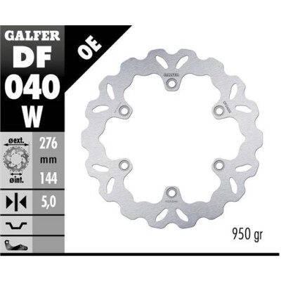 Disque fixe GALFER Wave 276x5mm DF040W