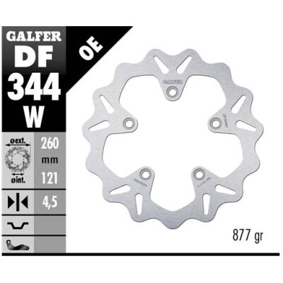 Disque fixe GALFER Wave 260x4,5mm