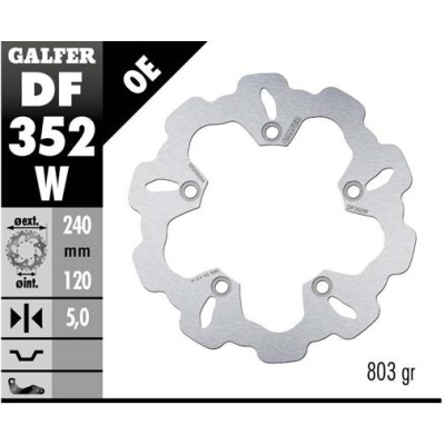 Disque fixe GALFER Wave 240x5mm DF352W