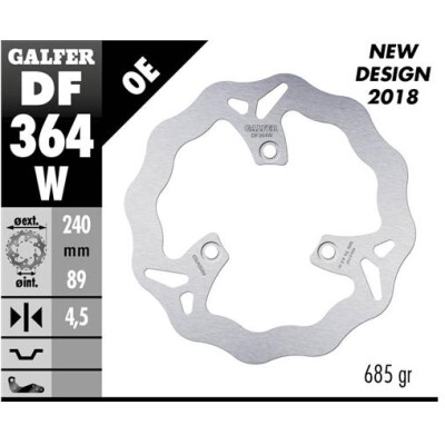 Disque fixe GALFER Wave 240x4,5mm