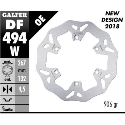 Disque fixe GALFER Wave 267x4,5 mm DF494W