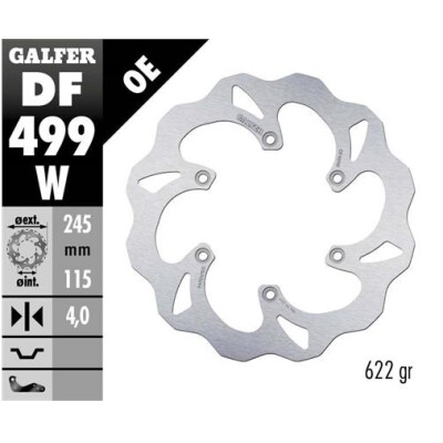 Disque fixe GALFER Wave 245 x 4 mm DF499W