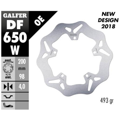 Disque fixe GALFER Wave 200x4mm DF650W