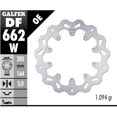 Disque fixe GALFER Wave 285x5mm DF662W