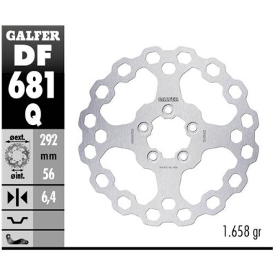 Disque Qubic fixe GALFER 292x6,4 mm
