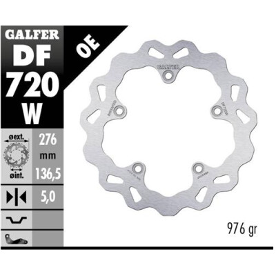 Disque fixe GALFER Wave 276x5mm