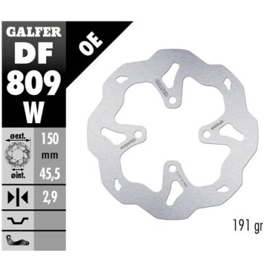 Disque fixe GALFER Wave 150x2,9mm DF809W