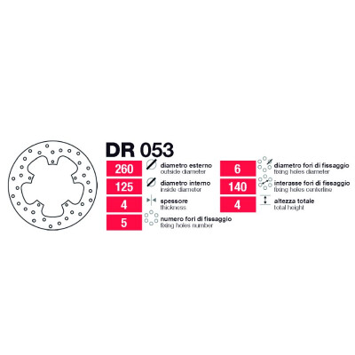 Disques de frein avant-arrière Piaggio Divers - DR053