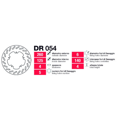 Disques de frein avant-arrière Grimeca Piaggio - DR054