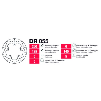 Disque Grimeca Delt Piaggio X8-X9 - DR055
