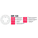 Disque de frein avant Honda X8R - DR108