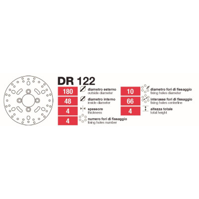 Disques de frein Yamaha BW-Spy Delt - DR122