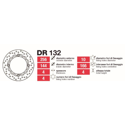 Disques de frein avant Honda Transalp 08-Dr132