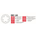 Disques de frein Delt Yamaha Tzr50-Tuono - DR148