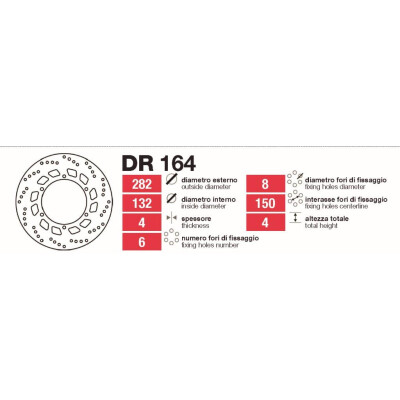 Disques de frein avant Yamaha Tenere-Virago - DR164
