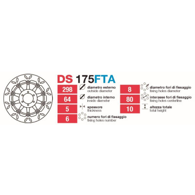 Disques de frein avant Yamaha Fzr-Tdm-Fj - DS17