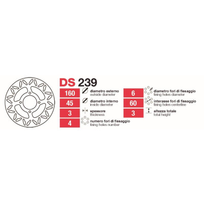 Disques de frein arrière Ktm 65-80 - DS239