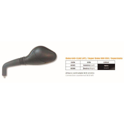 MIROIR Duke 640-11AE (4T) Super Duke 990 950 LH