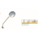 MIROIR UNIV GAUCHE CHROME CLASSIQUE PINCE 22MM