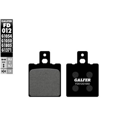 Tampons semi-métalliques GALFER FD012G1054