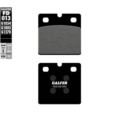 Tampons semi-métalliques GALFER FD013G1054