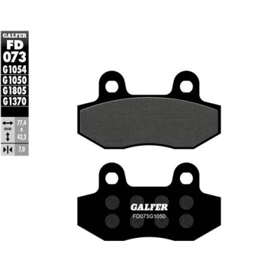 Tampons semi-métalliques GALFER FD073G1054