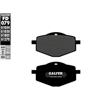 Plaquettes de frein frittées GALFER FD079G1370