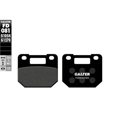 Plaquettes de frein frittées GALFER FD081G1370